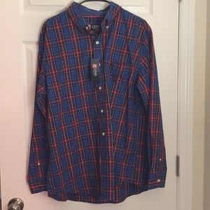 Plaid button up shirt